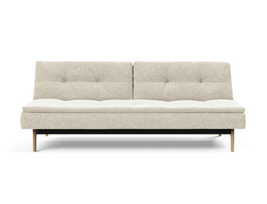 Dublexo Eik sovesofa i 357 Taura Off White, set forfra