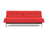 Dublexo Eik sovesofa i 511 Elegance Red, set forfra
