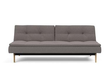 Dublexo Eik sovesofa i 521 Mixed Dance Grey, set forfra