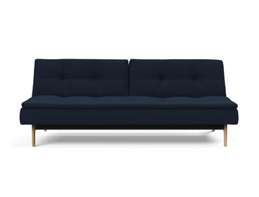 Dublexo Eik sovesofa i 528 Mixed Dance Blue, set forfra