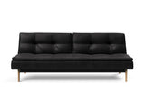 Dublexo Eik sovesofa i 550 Faunal Black, set forfra