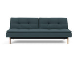 Dublexo Eik sovesofa i 851 Mahoga Dark Blue, set forfra