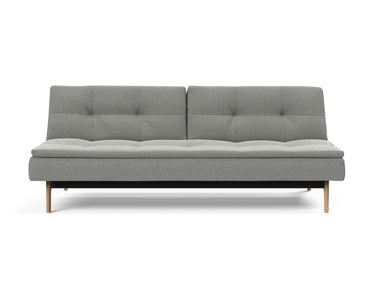 Dublexo Eik sovesofa i 853 Mahoga Dove Grey, set forfra