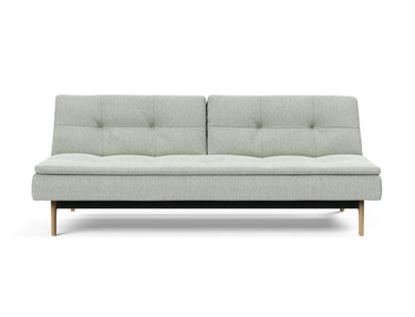 Dublexo Eik sovesofa i 888 Mozart Slate Brown, set forfra