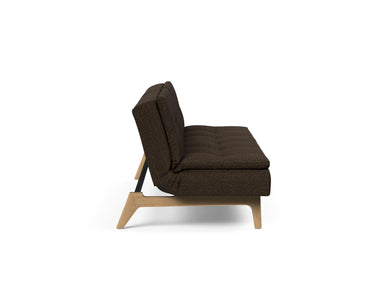 Dublexo Eik sovesofa i 358 Taura Chocco, set fra siden