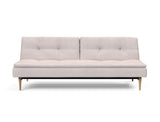 Dublexo Styletto Light Wood sovesofa i 300 Weda Sand, set forfra