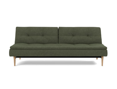 Dublexo Styletto Light Wood sovesofa i 353 Taura Forest, set forfra
