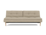 Dublexo Styletto Light Wood sovesofa i 356 Taura Sand, set forfra