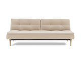 Dublexo Styletto Light Wood sovesofa i 410 Esina Almond, set forfra