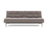 Dublexo Styletto Light Wood sovesofa i 418 Esina Truffle, set forfra