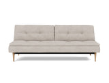 Dublexo Styletto Light Wood sovesofa i 471 Yuveno Sand, set forfra