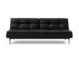 Dublexo Styletto Light Wood sovesofa i 550 Faunal Black, set forfra