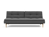 Dublexo Styletto Light Wood sovesofa i 852 Mahoga Seal Grey, set forfra