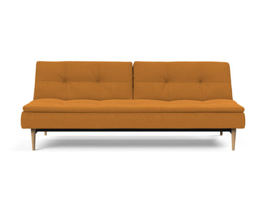Dublexo Styletto Light Wood sovesofa i 893 Mozart Masala, set forfra