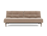 Dublexo Styletto Dark Wood sovesofa i 417 Esina Mocha, set forfra