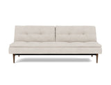 Dublexo Styletto Dark Wood sovesofa i 470 Yuveno Natural, set forfra