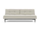 Dublexo Styletto Black Wood sovesofa i 527 Mixed Dance Natural, set forfra