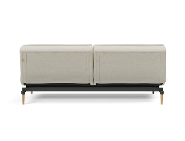 Dublexo Styletto Light Wood sovesofa i 527 Mixed Dance Natural, set bagfra