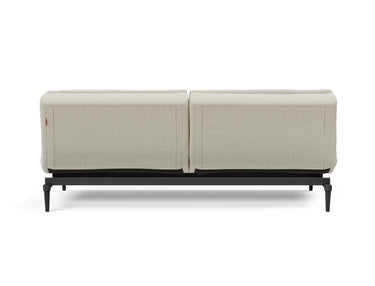 Dublexo Styletto Black Wood sovesofa i 527 Mixed Dance Natural, set bagfra