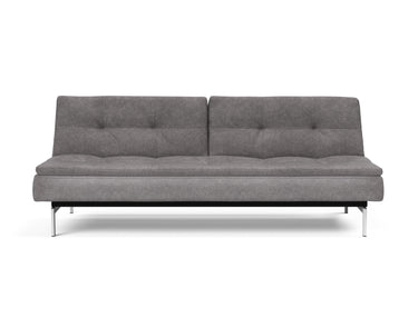Dublexo Chrome sovesofa i 282 Avella Warm Grey, set forfra