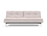 Dublexo Chrome sovesofa i 300 Weda Sand, set forfra