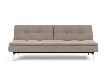 Dublexo Chrome sovesofa i 318 Cordufine Beige, set forfra
