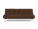 Dublexo Chrome sovesofa i 359 Taura Cappuccino, set forfra