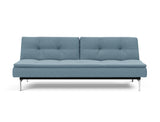 Dublexo Chrome sovesofa i 525 Mixed Dance Light Blue, set forfra