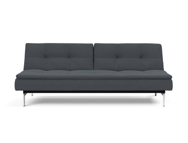 Dublexo Chrome sovesofa i 894 Mozart Grey Bronze, set forfra