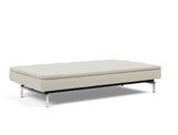 Dublexo Chrome sovesofa i 527 Mixed Dance Natural, slået ud til seng