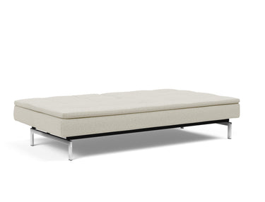 Dublexo Chrome sovesofa i 527 Mixed Dance Natural, slået ud til seng