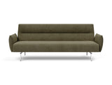 Jillis sovesofa med armlæn i 316 Cordufine Pine Green, set forfra