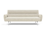 Jillis sovesofa med armlæn i 357 Taura Off White, set forfra