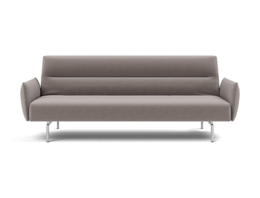 Jillis sovesofa med armlæn i 418 Esina Truffle, set forfra