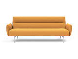 Jillis sovesofa med armlæn i 536 Bouclé Ochre, set forfra