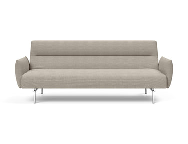 Jillis sovesofa med armlæn i 579 Kenya Gravel, set forfra