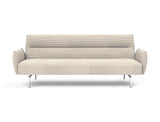 Jillis sovesofa med armlæn i 594 Corduroy Ivory, set forfra