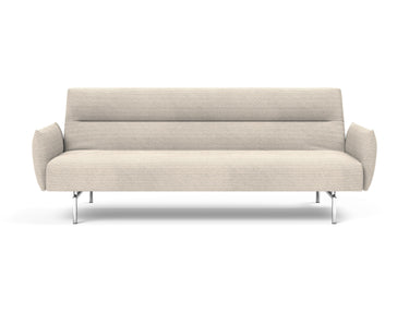 Jillis sovesofa med armlæn i 594 Corduroy Ivory, set forfra