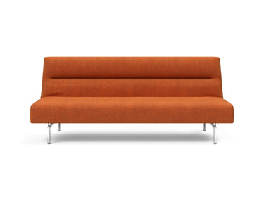 Jillis sovesofa i 412 Esina Rust Orange, set forfra