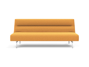 Jillis sovesofa i 536 Bouclé Ochre, set forfra