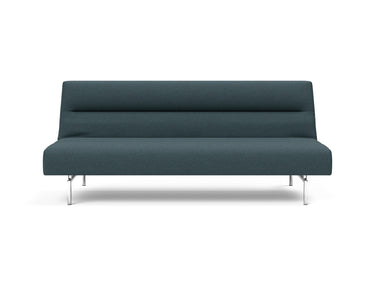 Jillis sovesofa i 851 Mahoga Dark Blue, set forfra