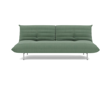 Mikunjo sovesofa i 518 Elegance Green, set forfra