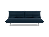 Mikunjo sovesofa i 528 Mixed Dance Blue, set forfra