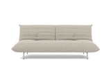 Mikunjo sovesofa i 539 Bouclé Beige, set forfra