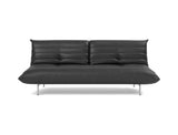 Mikunjo sovesofa i 550 Faunal Black, set forfra