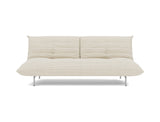 Mikunjo sovesofa i 594 Corduroy Ivory, set forfra