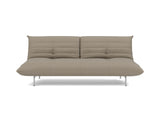 Mikunjo sovesofa i 850 Mahoga Caramel, set forfra