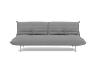 Mikunjo sovesofa i 852 Mahoga Seal Grey, set forfra