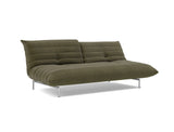 Mikunjo sovesofa i 316 Cordufine Pine Green, med ryglænet lænet tilbage