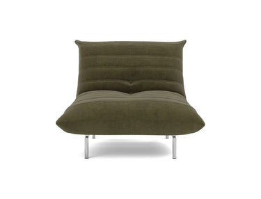 Mikunjo stol i 316 Cordufine Pine Green, set forfra